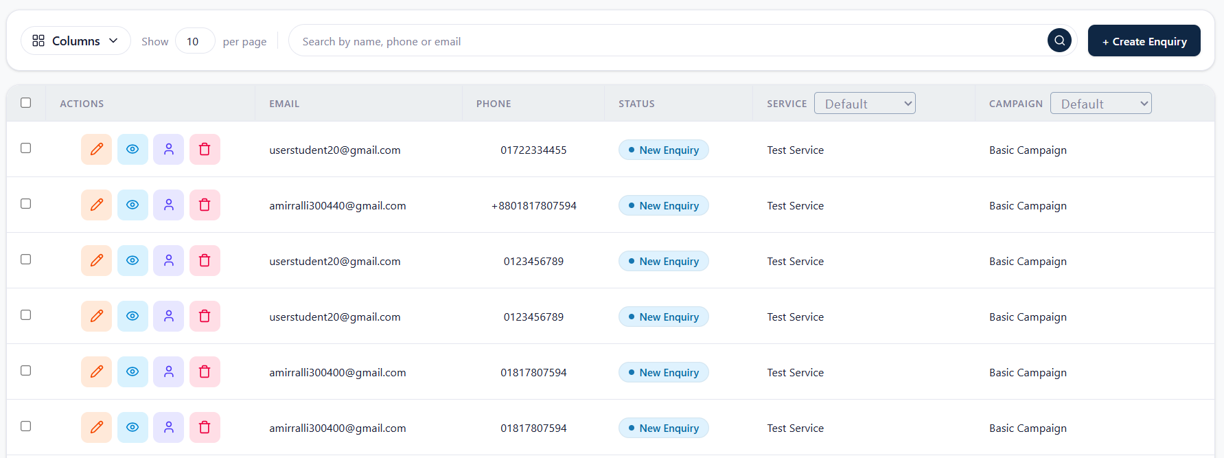 Workspace selector — Admin, Company, Staff, Client